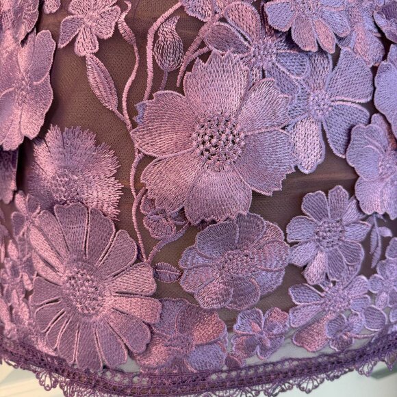 NWOT Bronx and Banco BOUQUET MARAYA LILAC LONG SLEEVE MINI DRESS - Picture 11 of 11